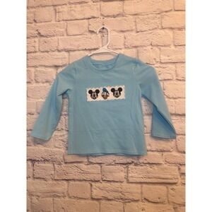 Abbie & Evie Kids Disney Long Sleeve Shirt Mickey Mouse Donald Duck Blue Age 4